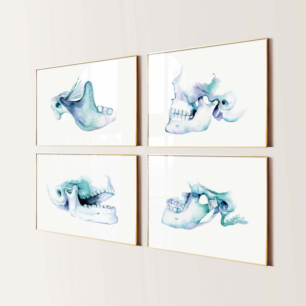 TMJ Art Print set of 4