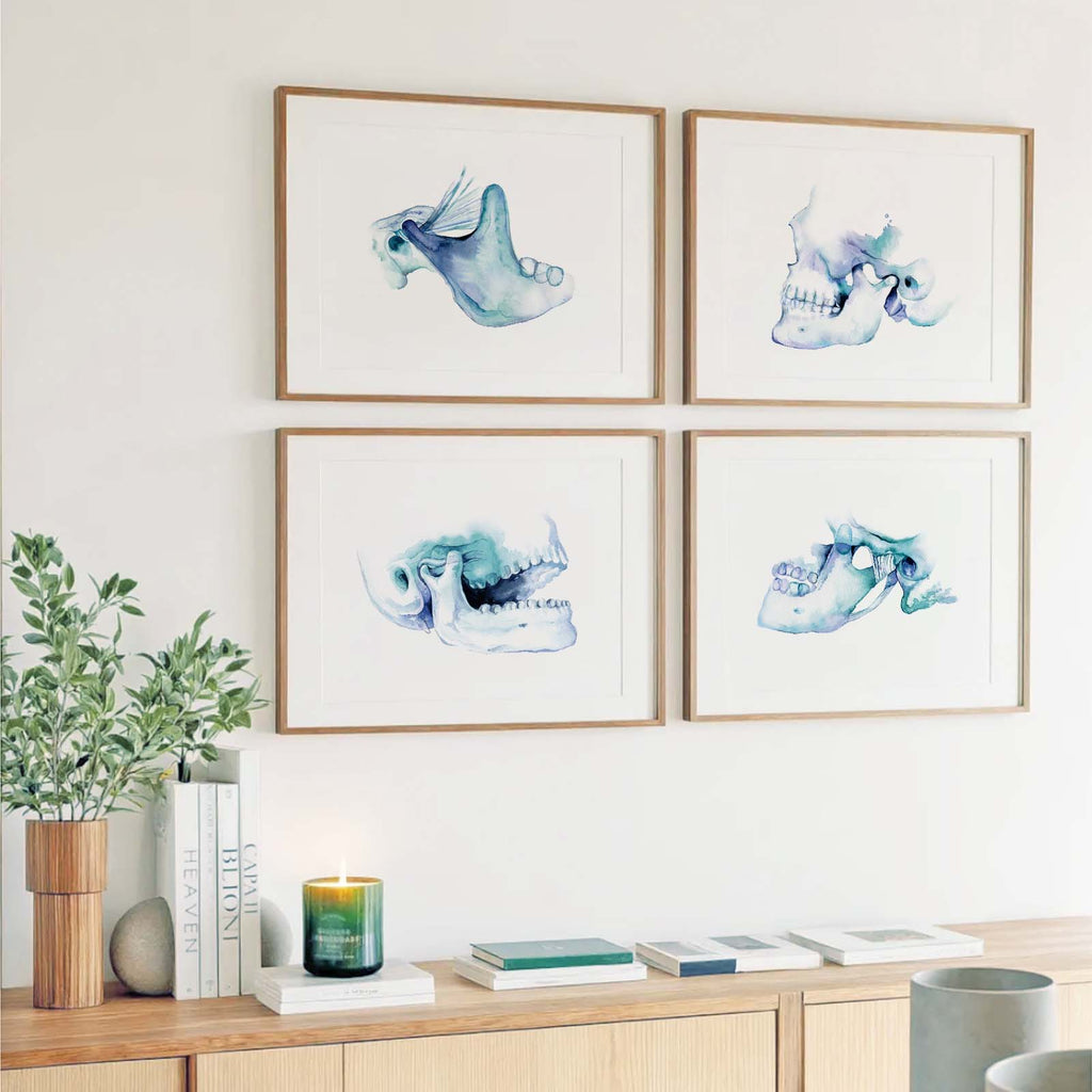TMJ Art Print set of 4
