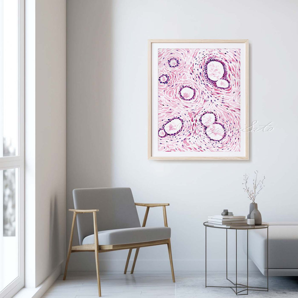 Mammary Gland Histology Abstract Art