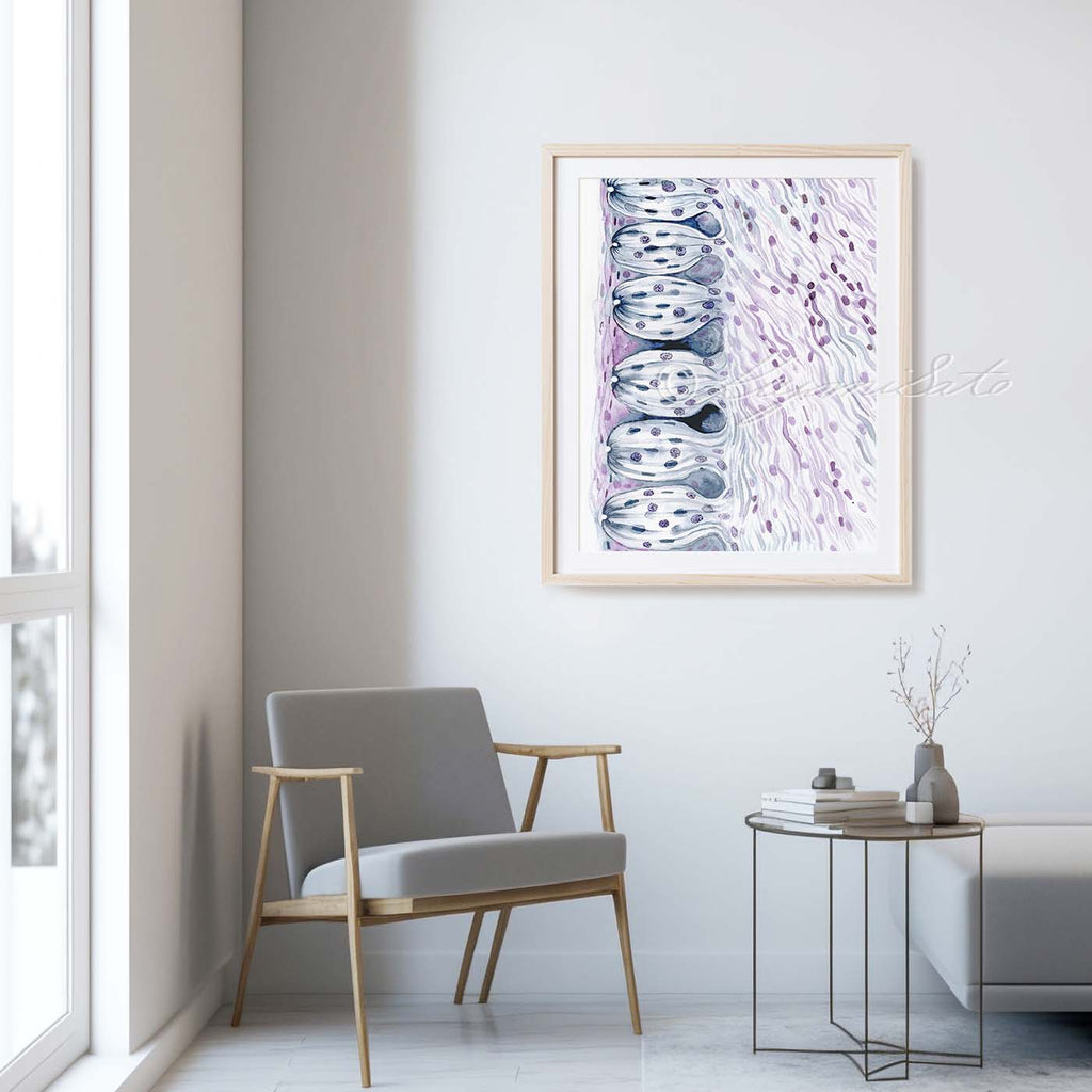 Taste Buds Histology Abstract Art