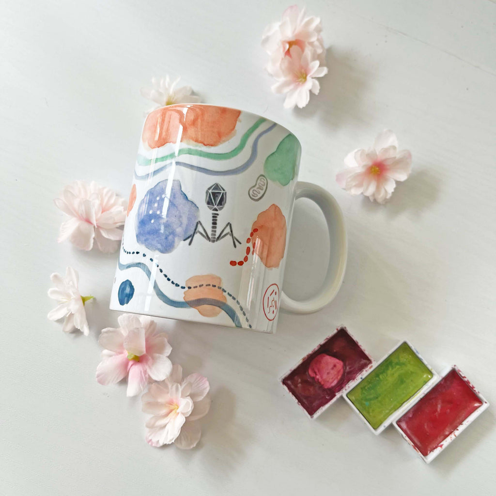 Watercolor Science Porcelain Mug