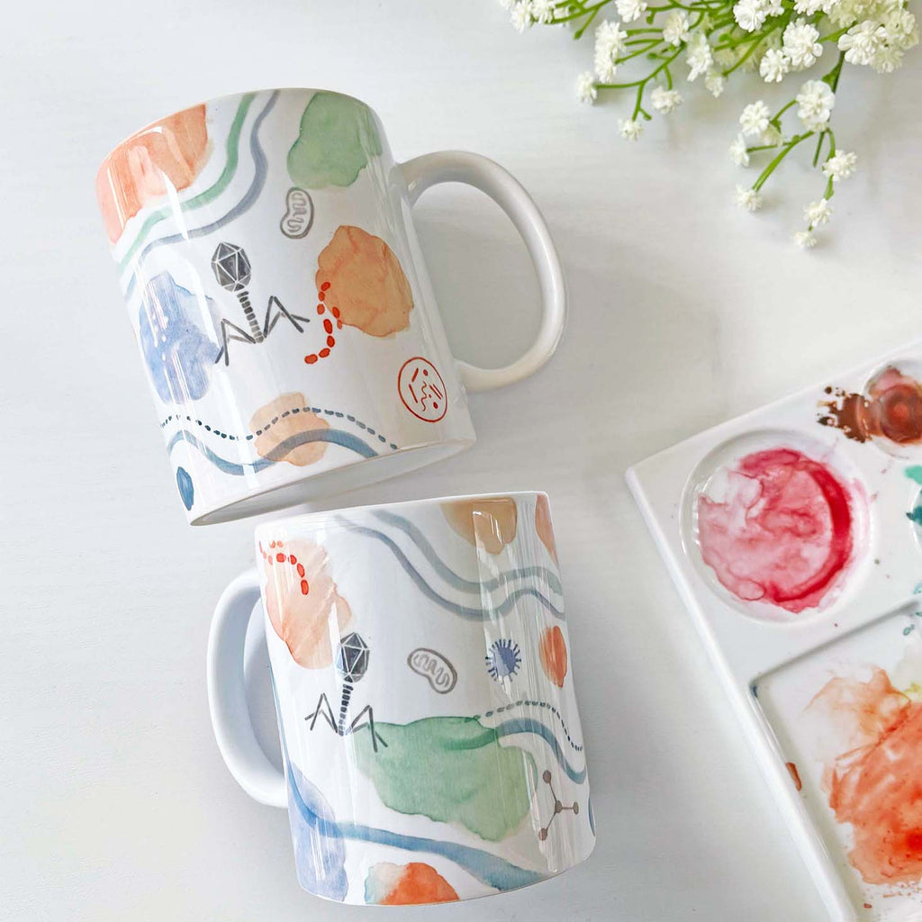 Watercolor Science Porcelain Mug