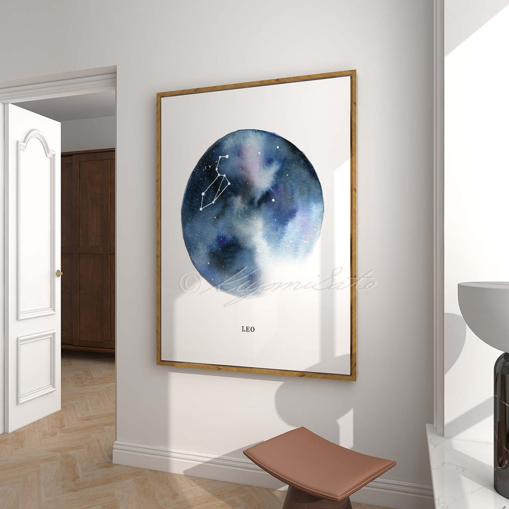 Leo Constellation Art, Astrological sign