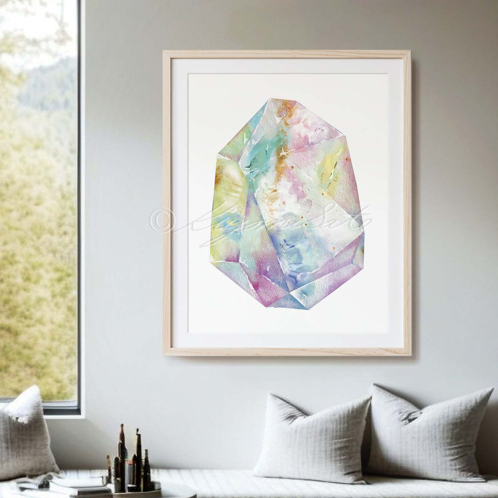 Opal Quartz Crystal Art