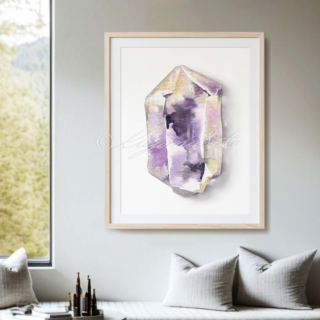 Hexagonal Amethyst Art