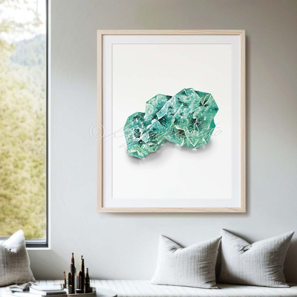 Raw Emerald Stone Art