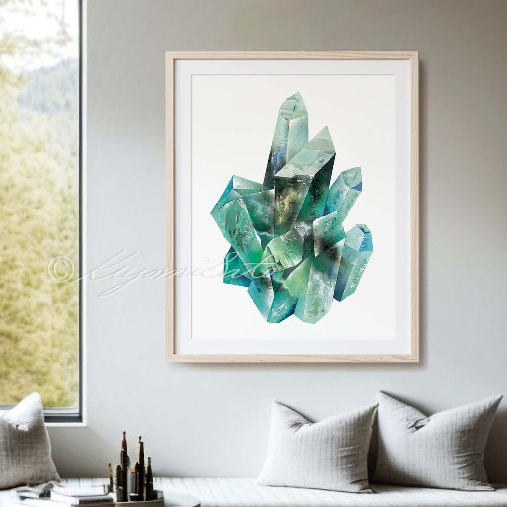 Emerald Quartz Crystal Art