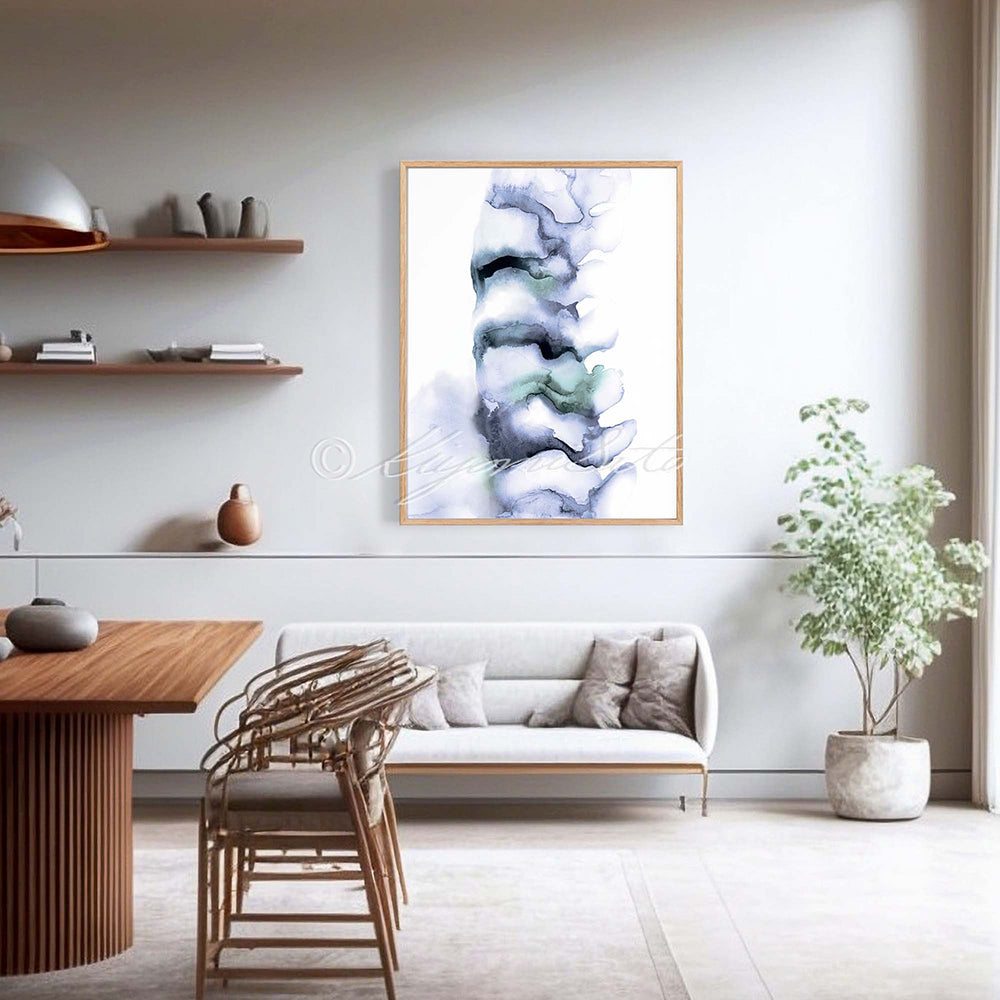 Abstract Vertebrae Spine Art