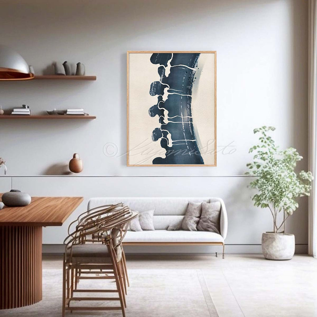 Spine Abstract Art Poster, Orthopedics Decor