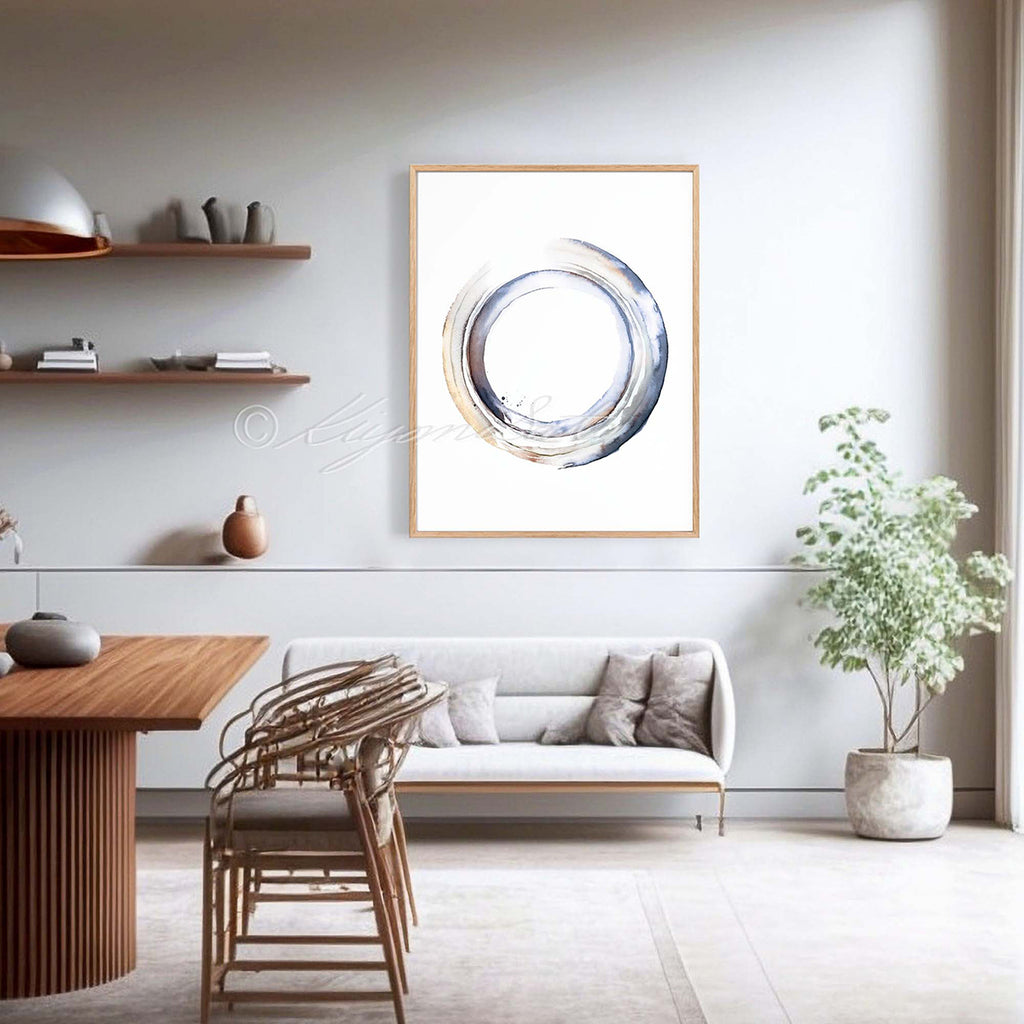 Enso Zen Circle Abstract Art, Orthopedics Wall Art, Physical Therapy Decor, chiropractic Office Art