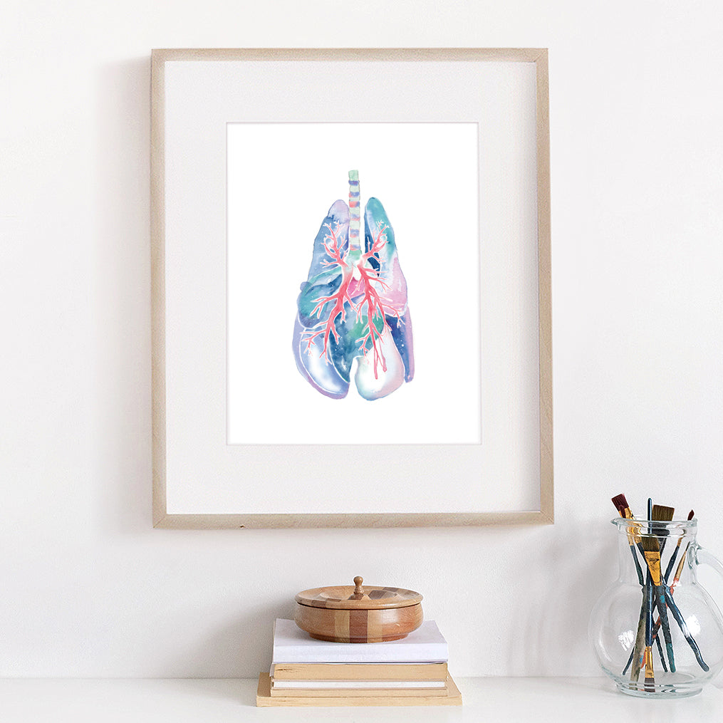 Canine Lung, Dog Anatomy Art